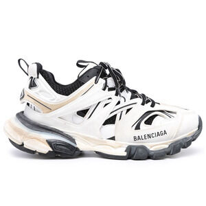 Balenciaga Track Sneaker Black White Distress Worn Out Platform Flat Trainer 41